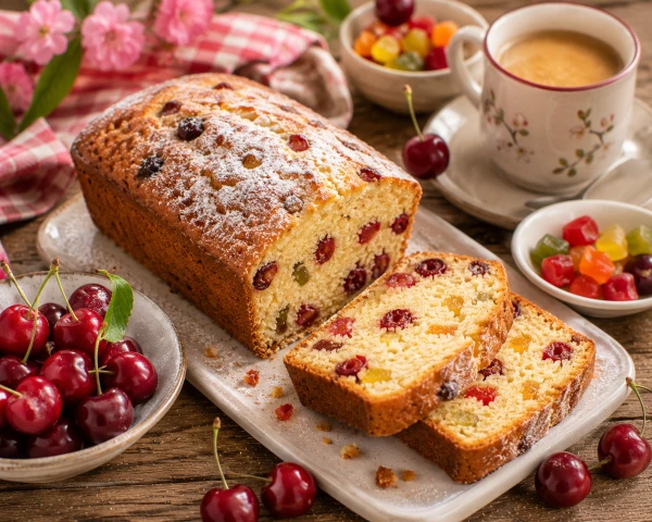 Kersen Cake met Fruitstukjes